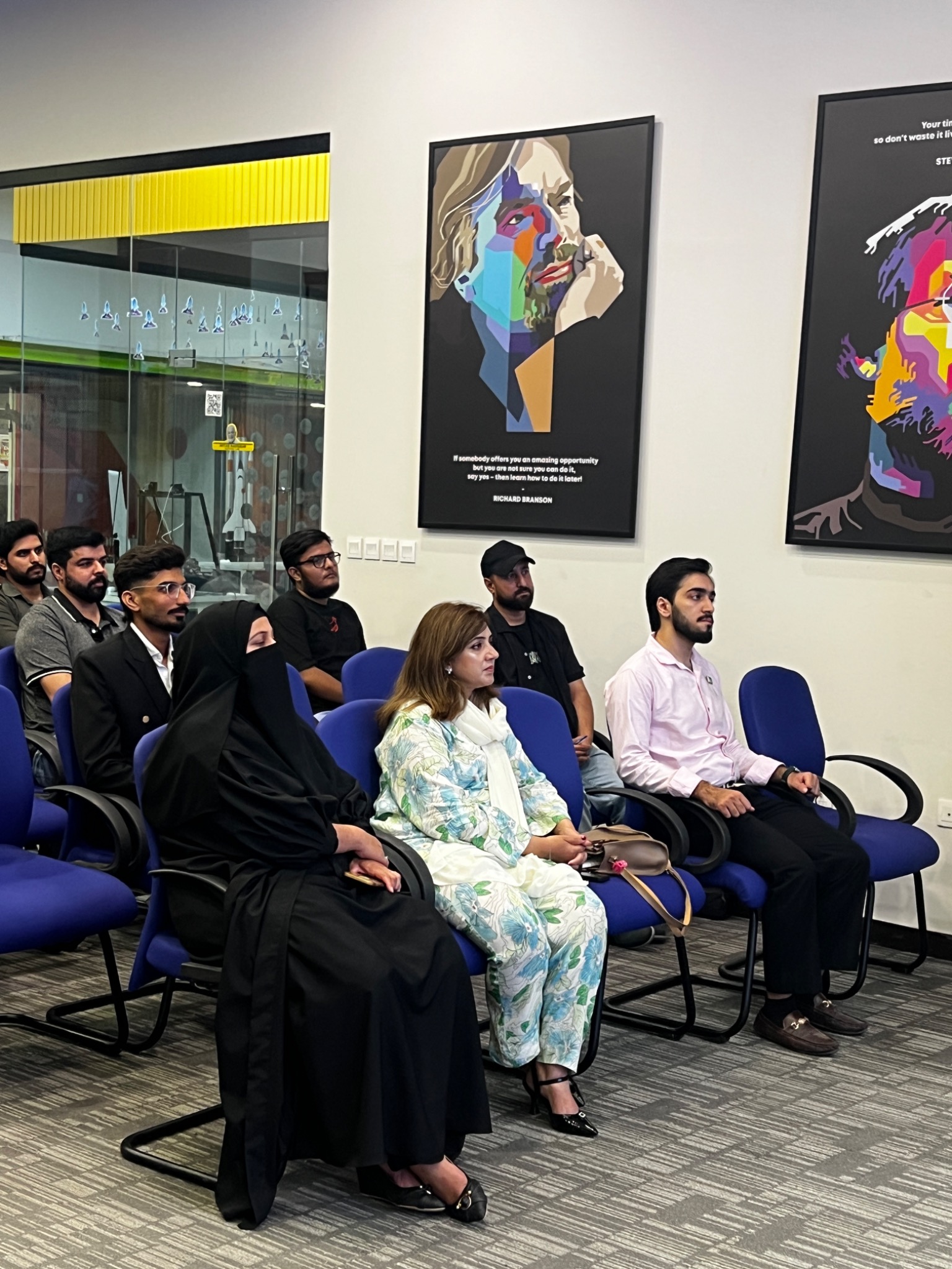 Attendees seated during the SM Intern Connect event
